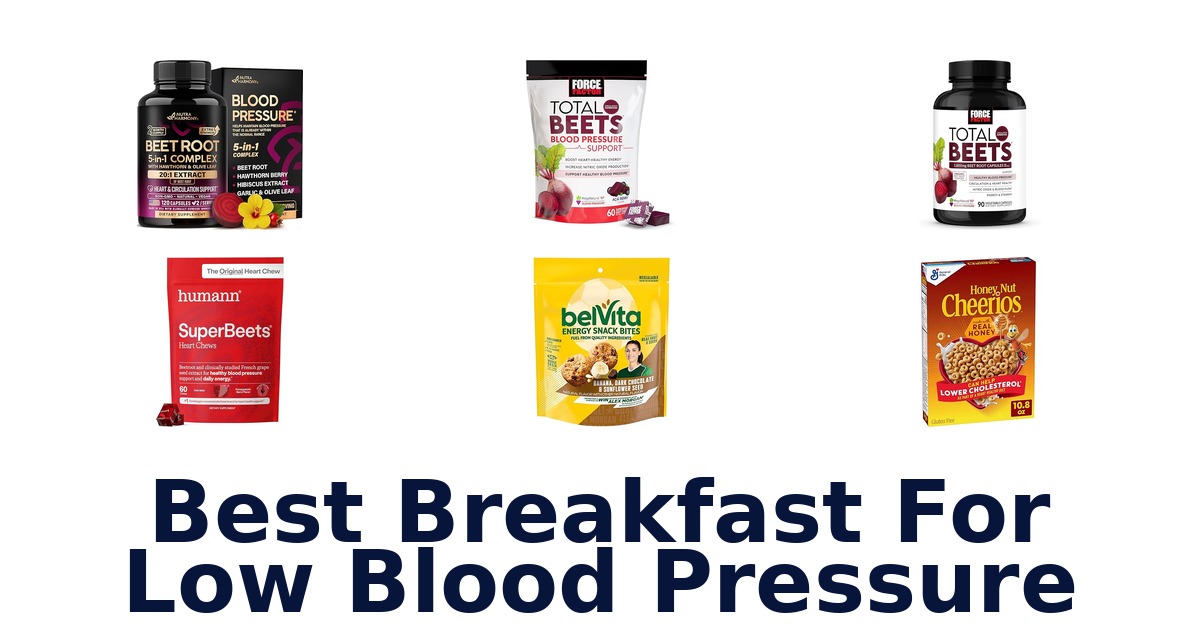 best breakfast for low blood pressure