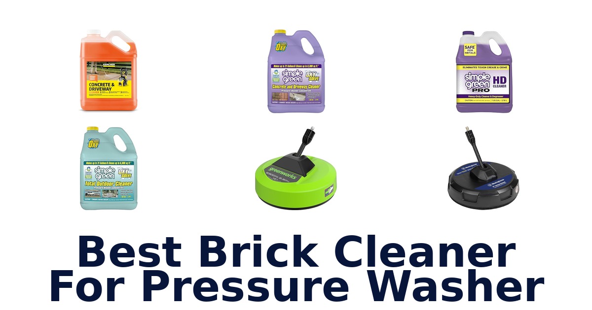 best brick cleaner for pressure washer