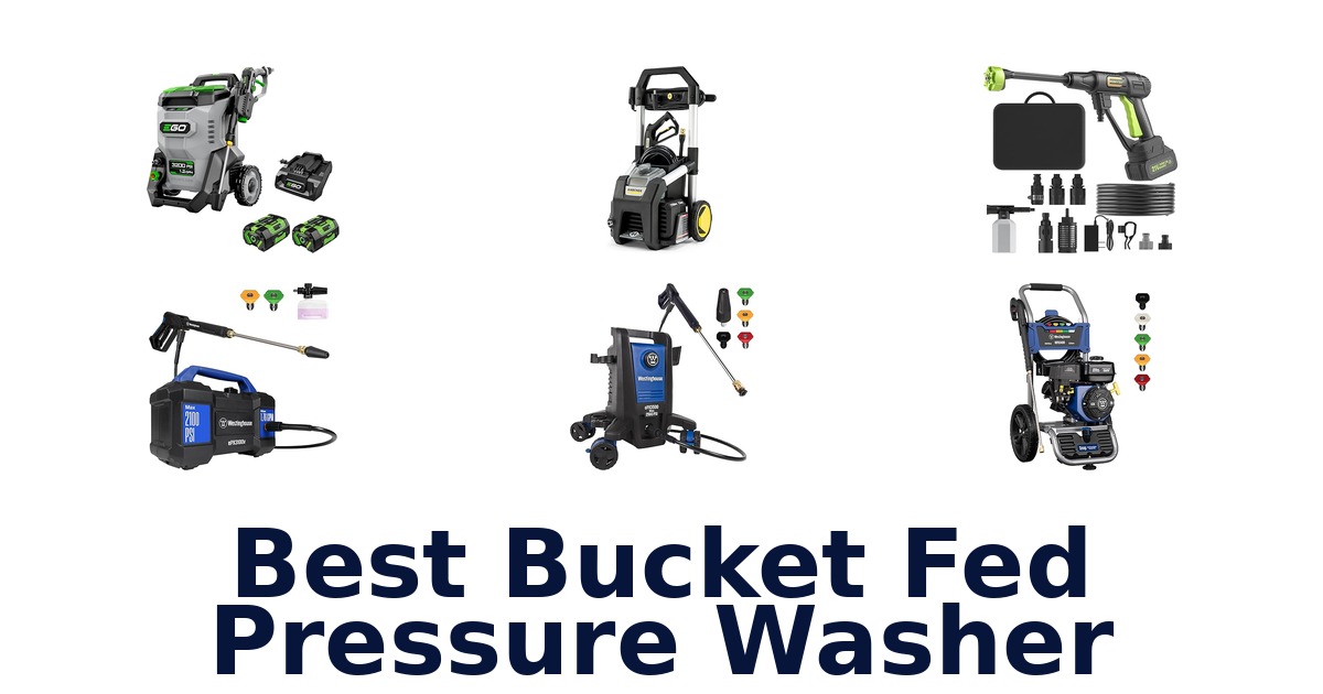 best bucket fed pressure washer
