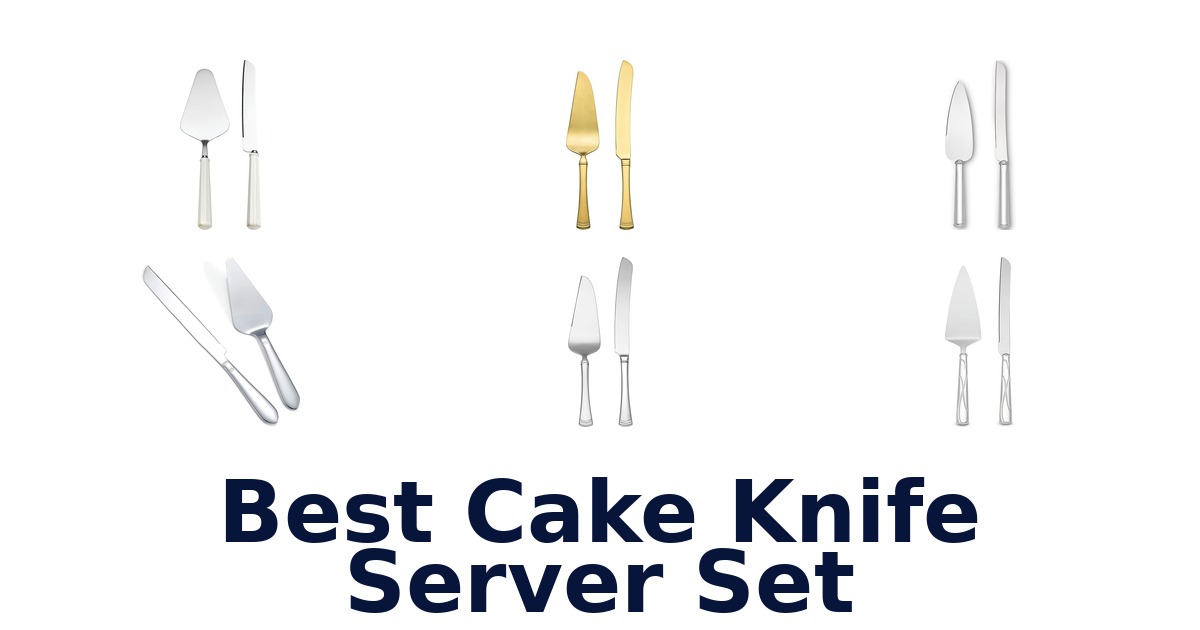 best cake knife server set