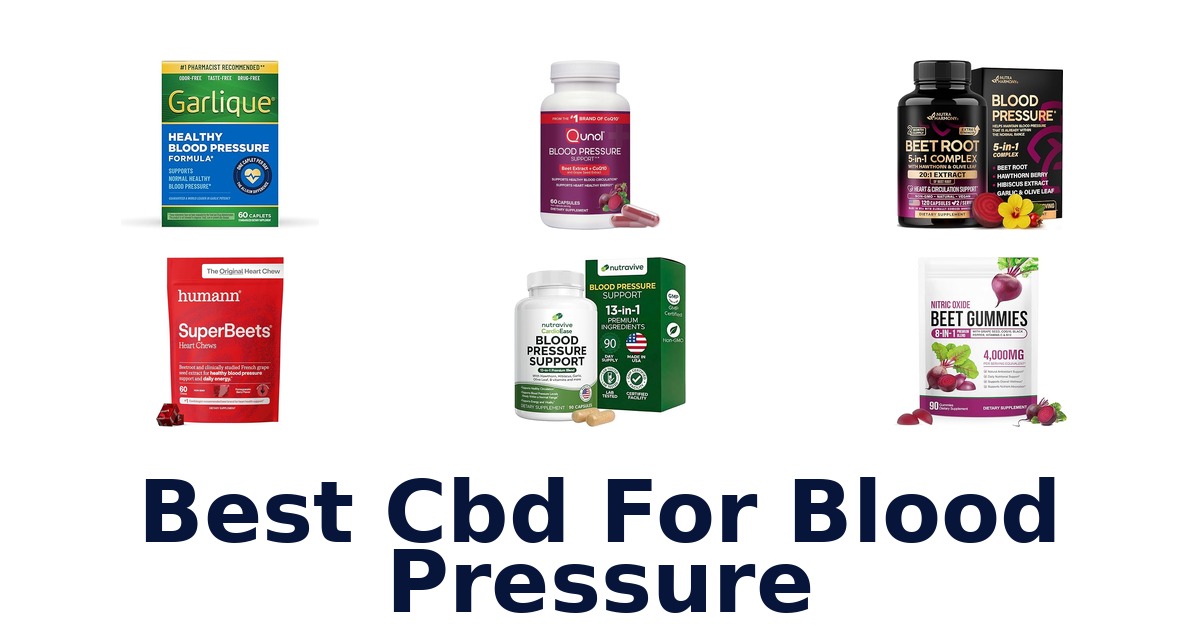 best cbd for blood pressure