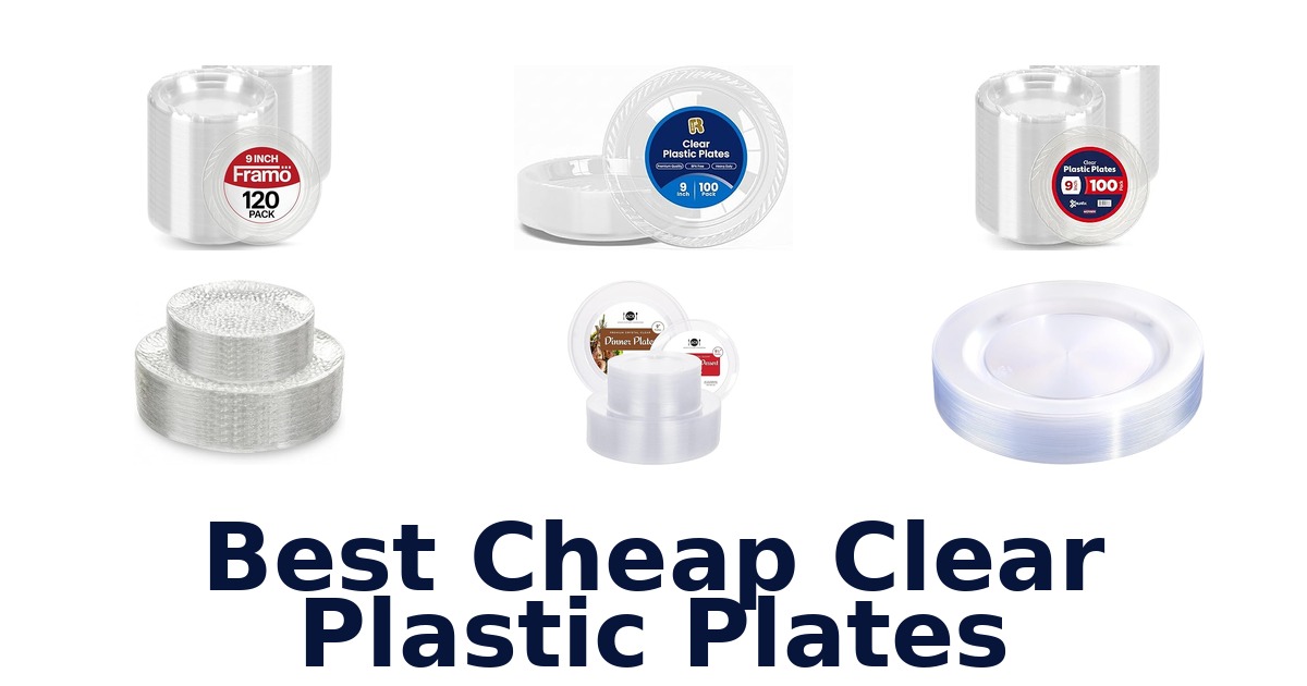 best cheap clear plastic plates