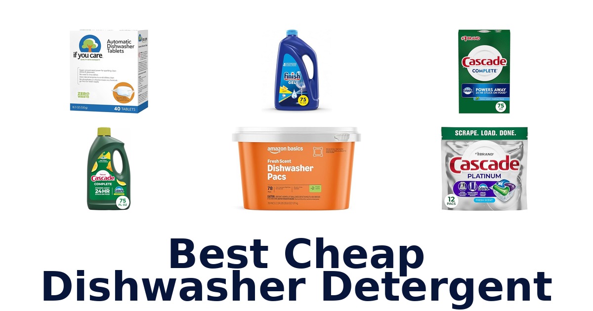 best cheap dishwasher detergent
