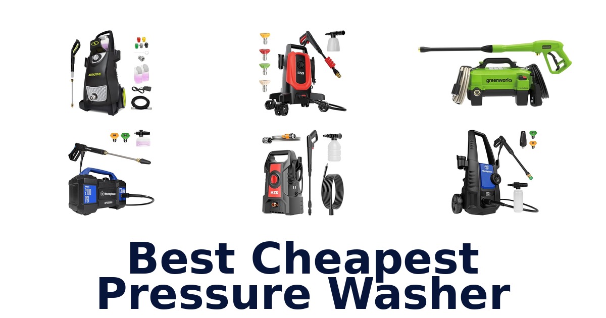 best cheapest pressure washer