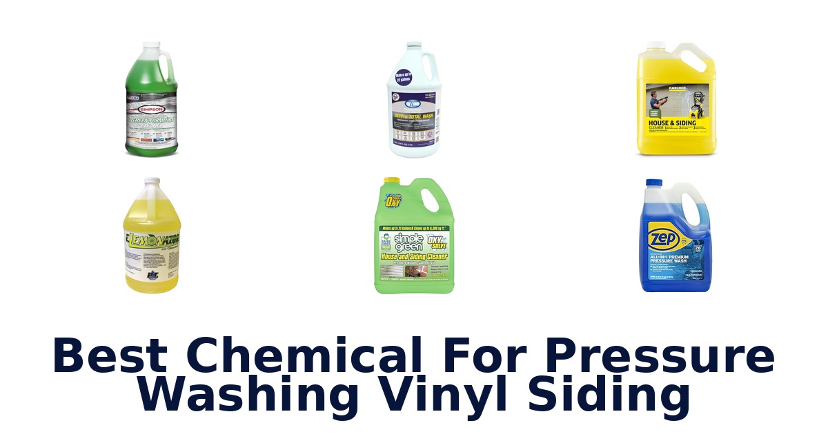 best chemical for pressure washing vinyl siding