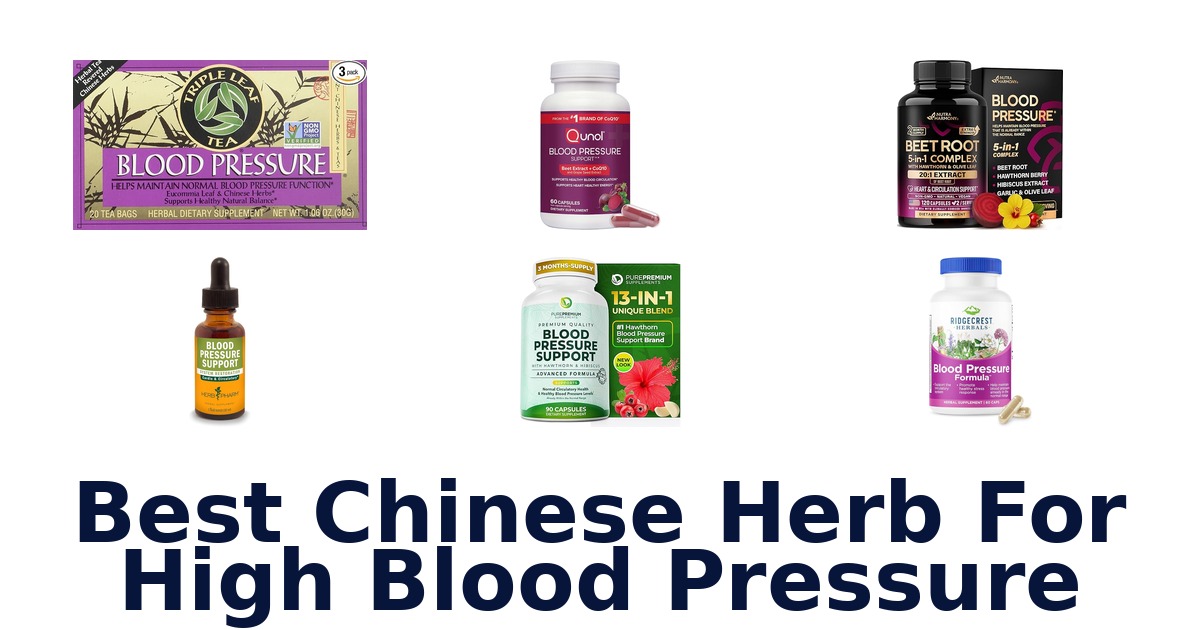 best chinese herb for high blood pressure