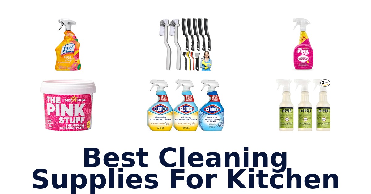 best cleaning supplies for kitchen
