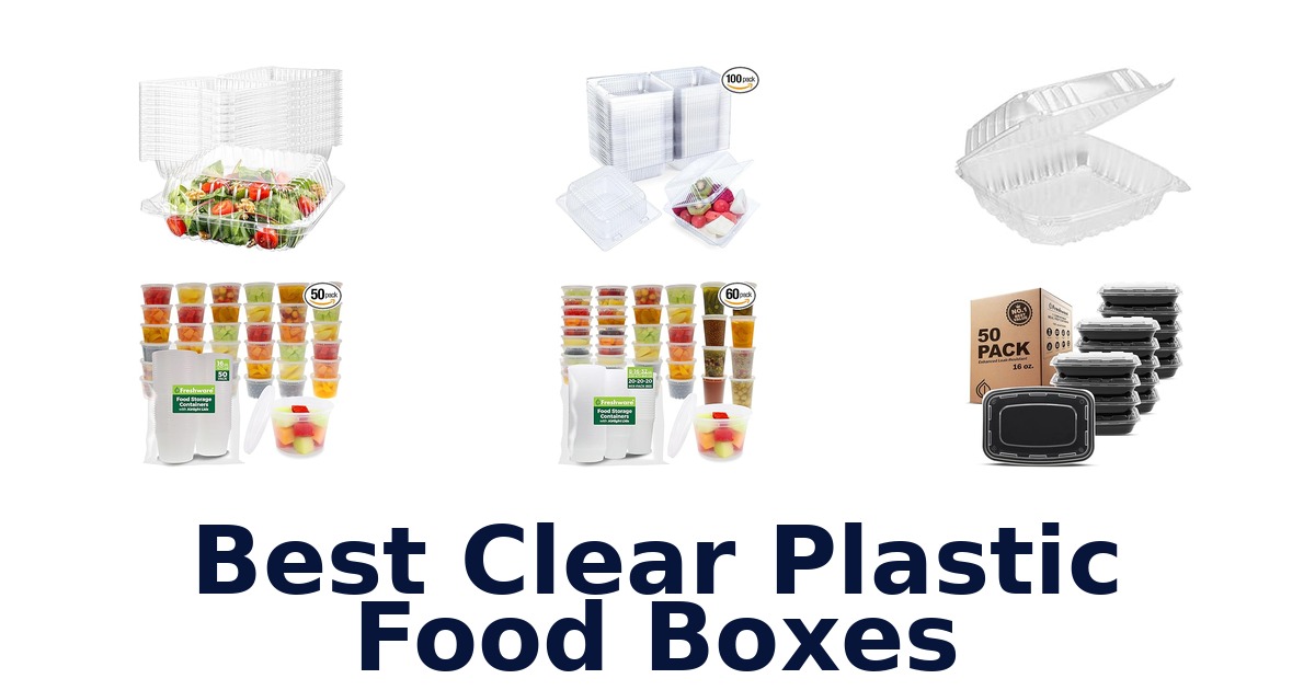 best clear plastic food boxes