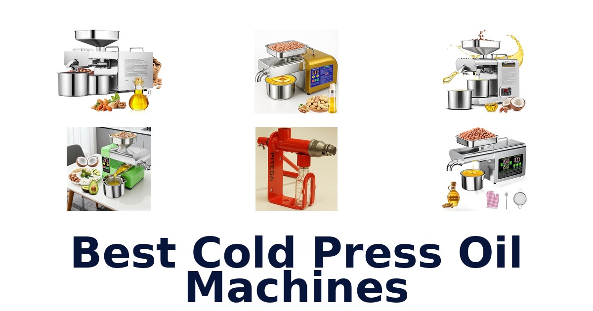 best cold press oil machines