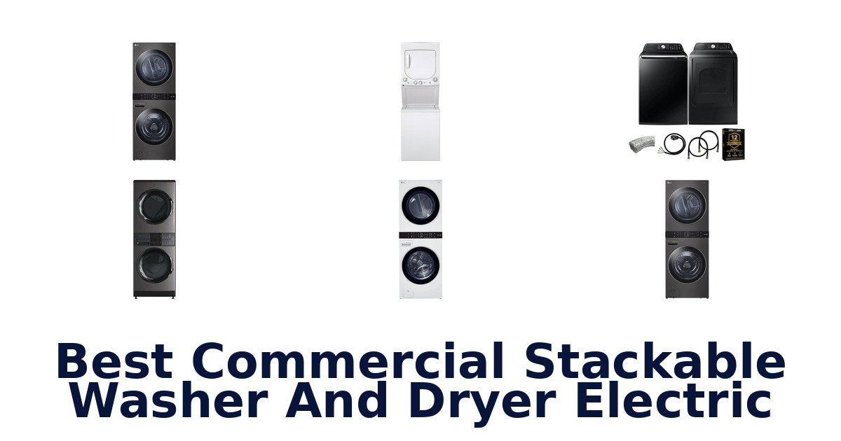 best commercial stackable washer and dryer electric