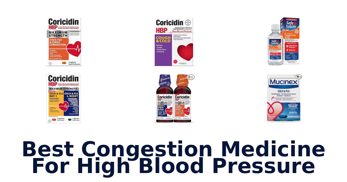 best congestion medicine for high blood pressure