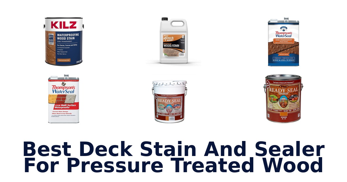 best deck stain and sealer for pressure treated wood