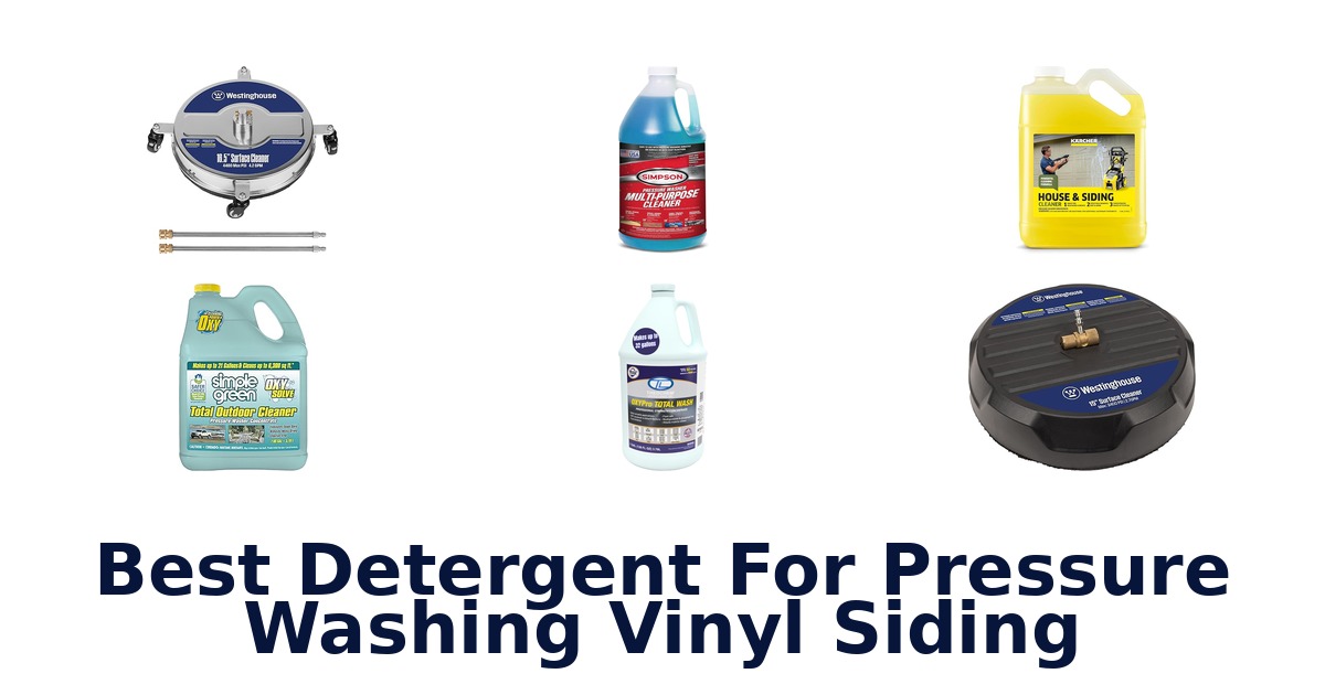 best detergent for pressure washing vinyl siding