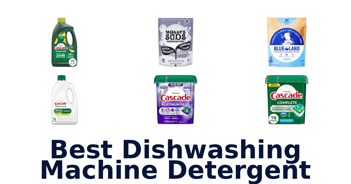 best dishwashing machine detergent