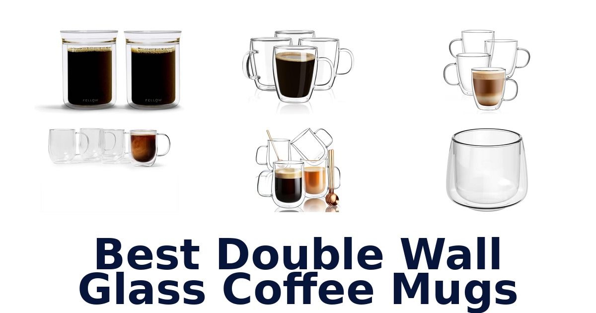best double wall glass coffee mugs