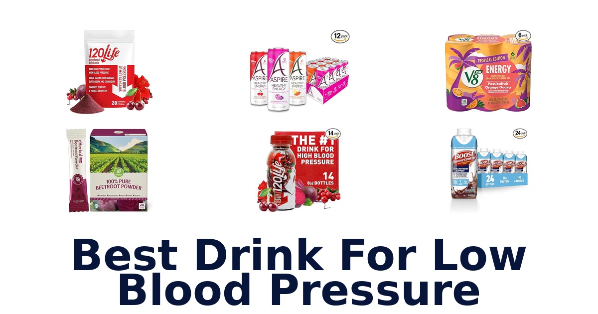 best drink for low blood pressure