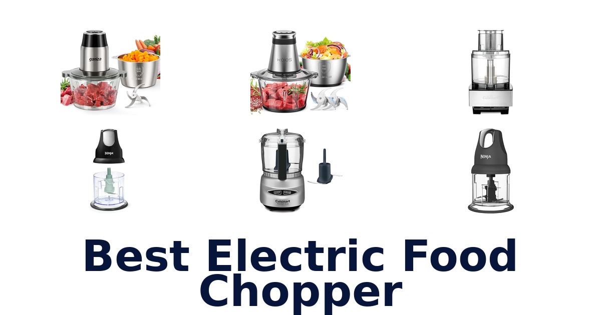 best electric food chopper