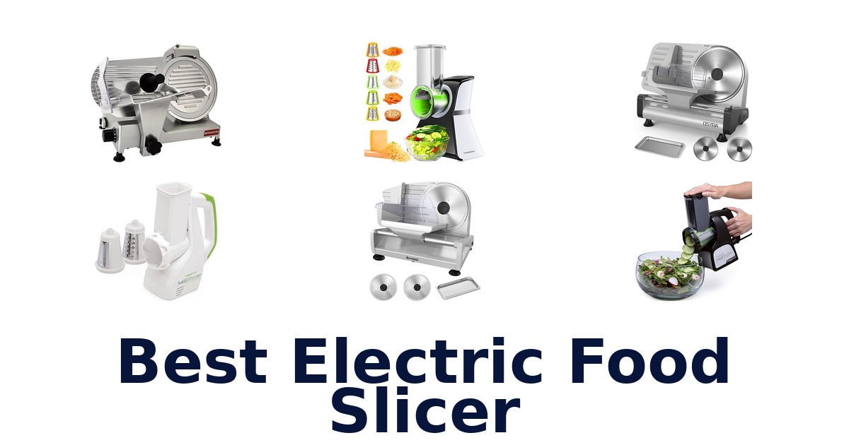 best electric food slicer