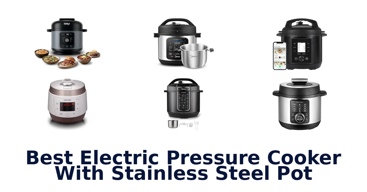 best electric pressure cooker with stainless steel pot