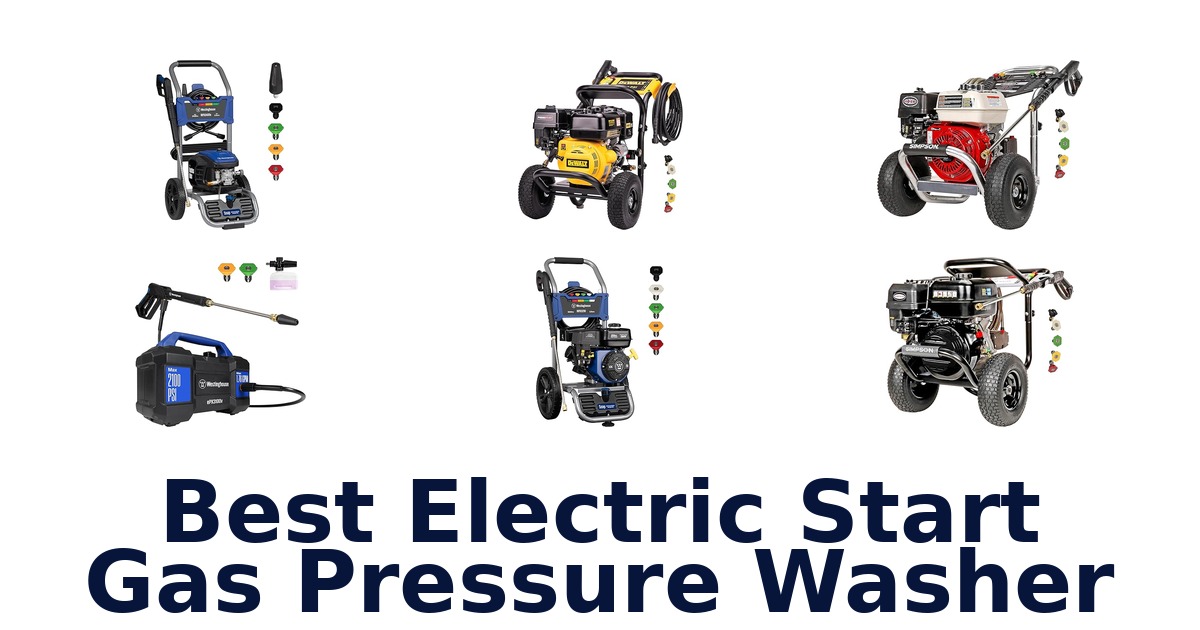 best electric start gas pressure washer