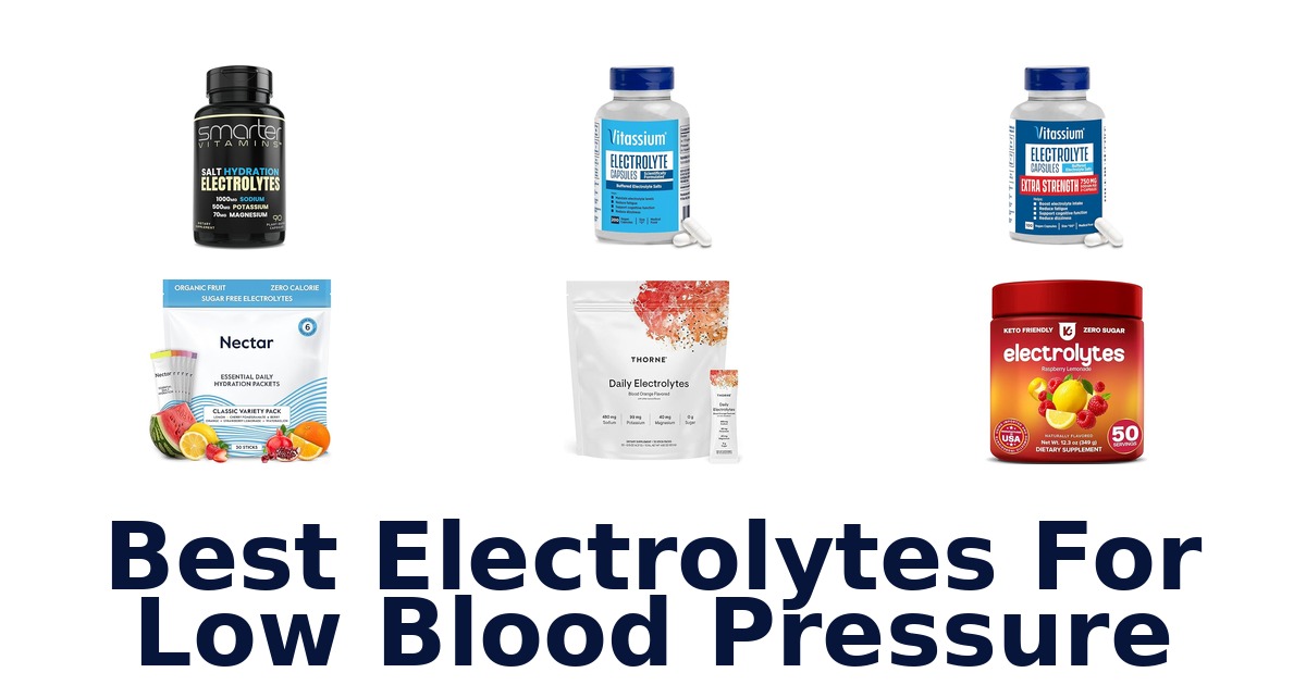 best electrolytes for low blood pressure