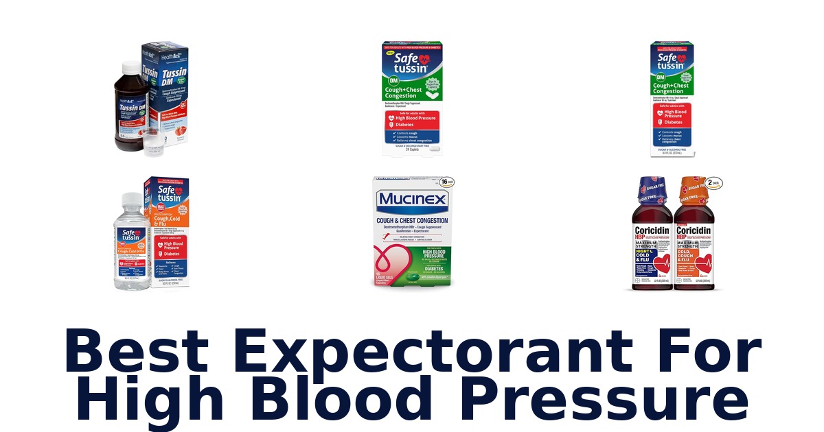best expectorant for high blood pressure