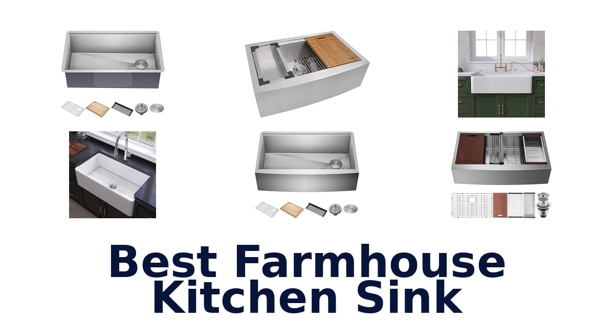 best farmhouse kitchen sink