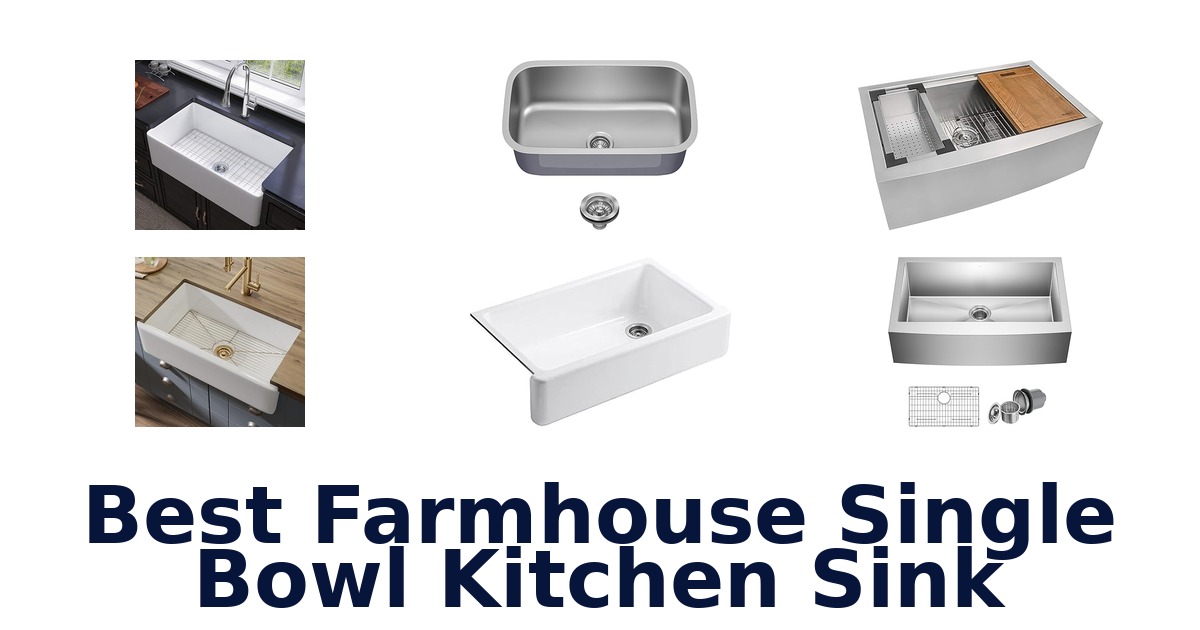 best farmhouse single bowl kitchen sink