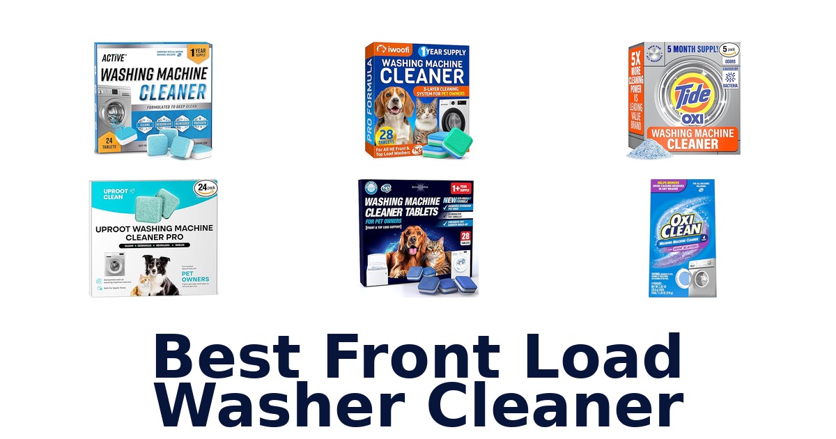 best front load washer cleaner