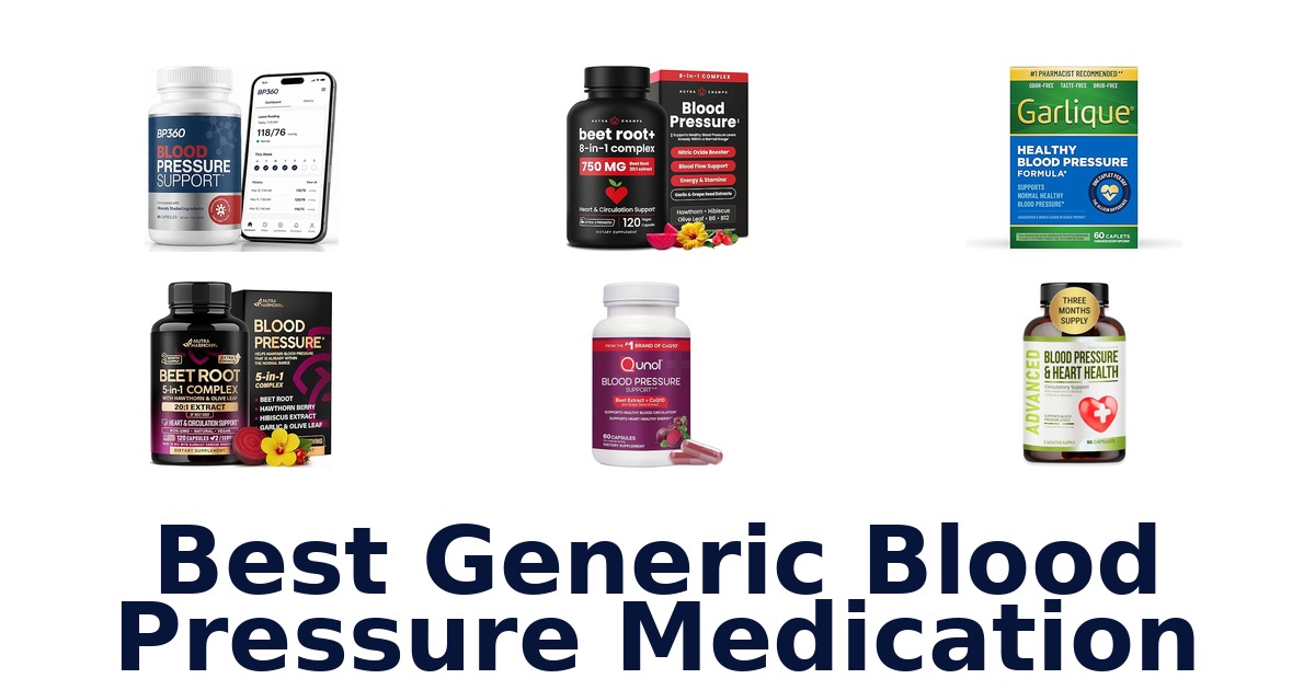 best generic blood pressure medication