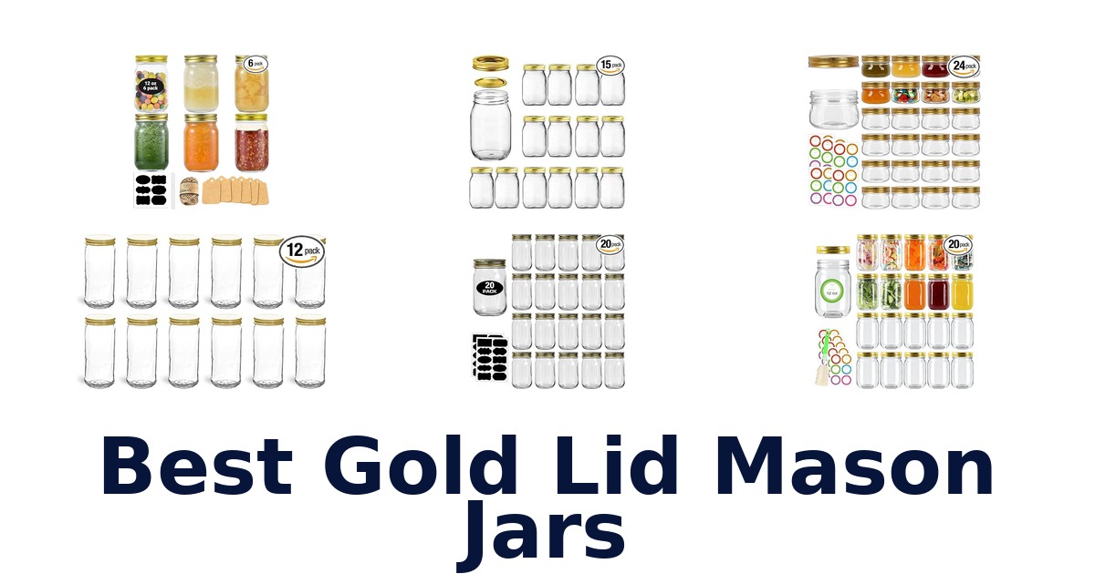 best gold lid mason jars