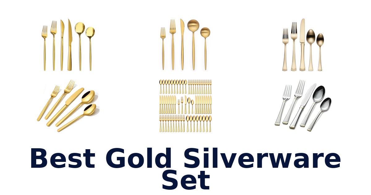 best gold silverware set