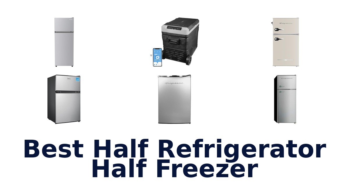 best half refrigerator half freezer