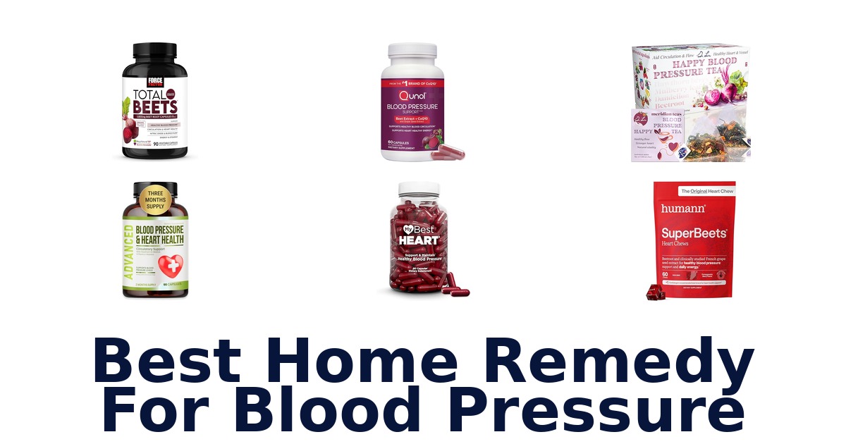 best home remedy for blood pressure