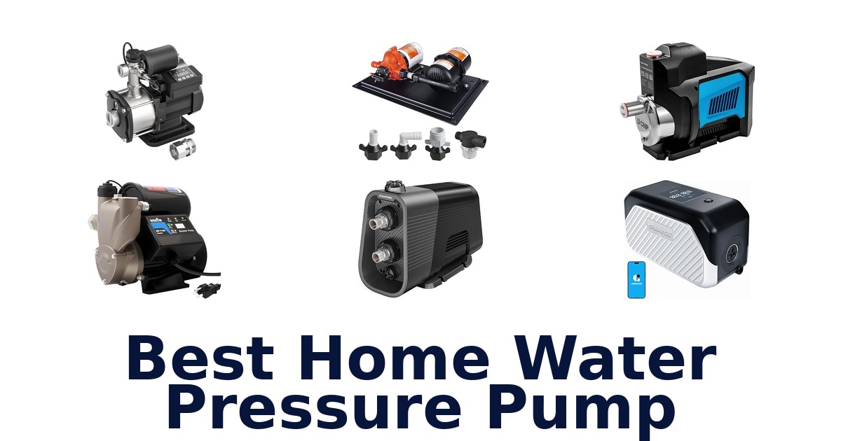 best home water pressure pump