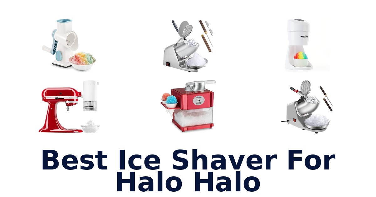 best ice shaver for halo halo