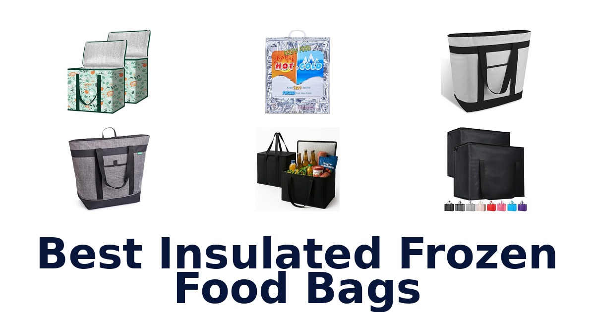 best insulated frozen food bags