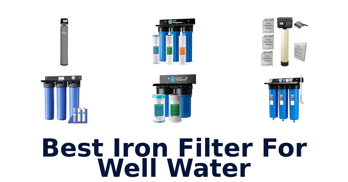 best iron filter for well water