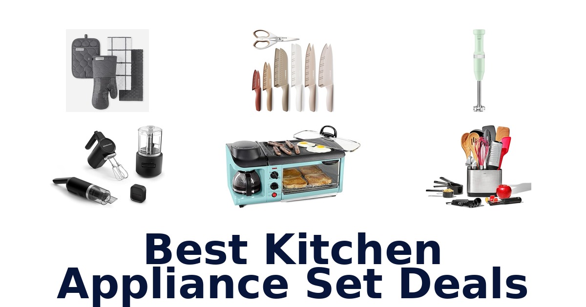 best kitchen appliance set deals
