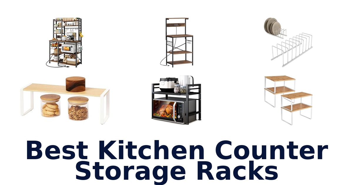 best kitchen counter storage racks