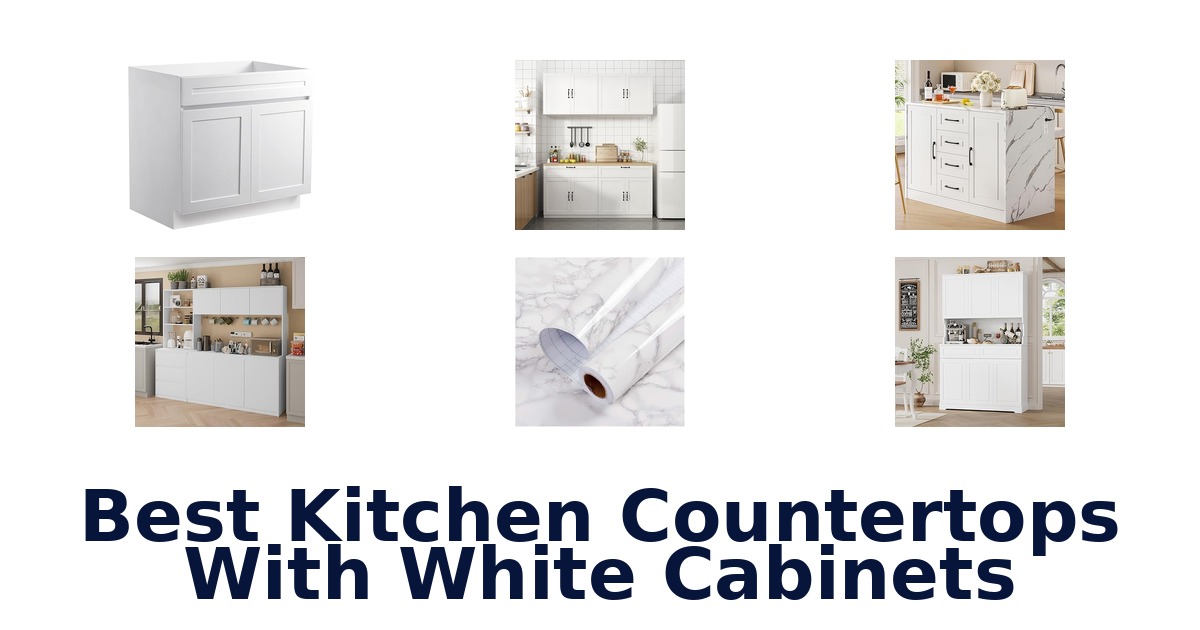 best kitchen countertops with white cabinets