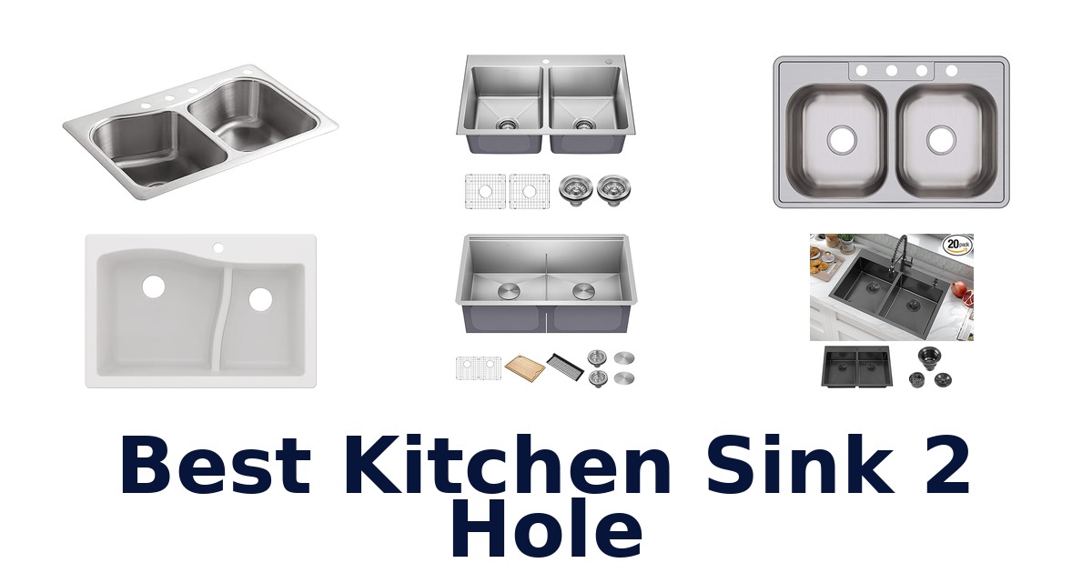 best kitchen sink 2 hole