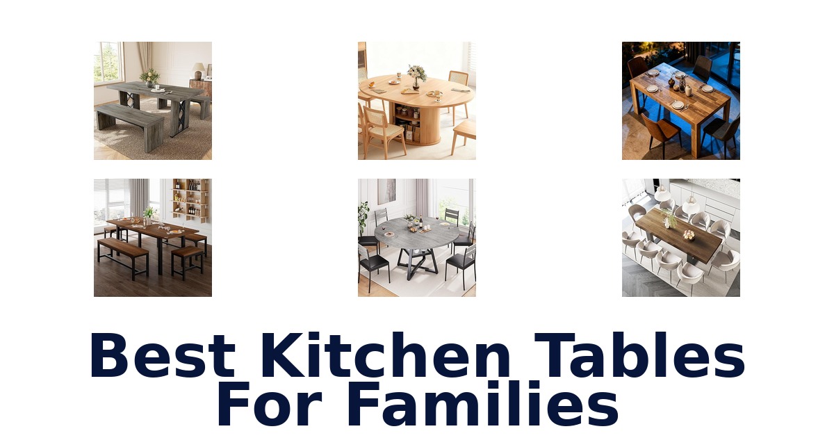 best kitchen tables for families