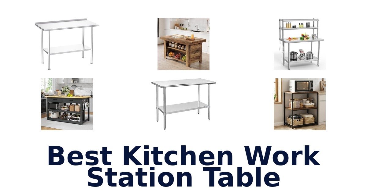 best kitchen work station table