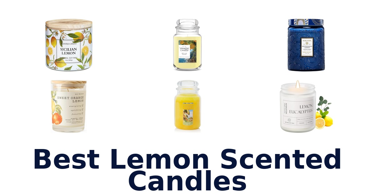 best lemon scented candles