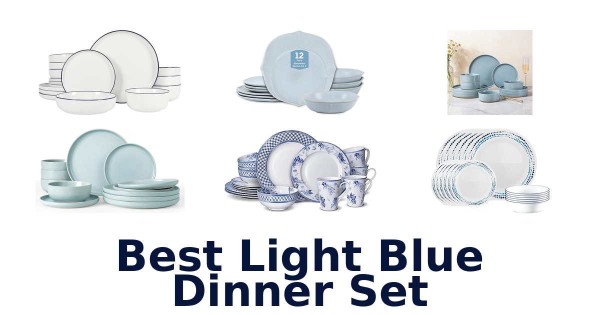best light blue dinner set