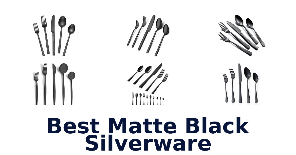 best matte black silverware