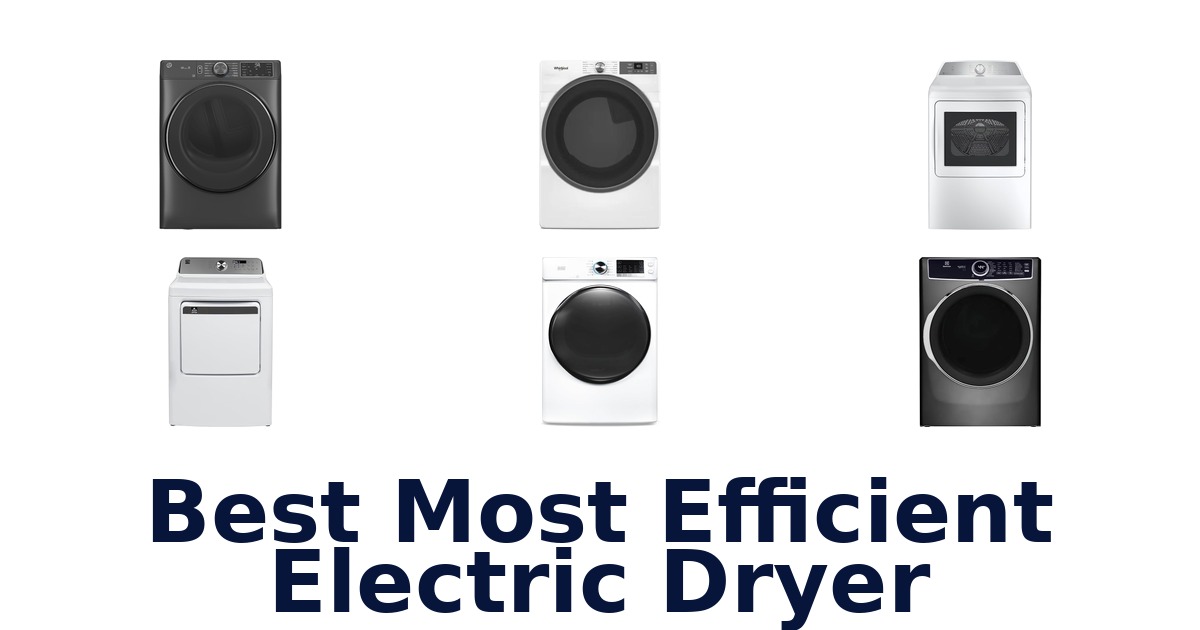 best most efficient electric dryer