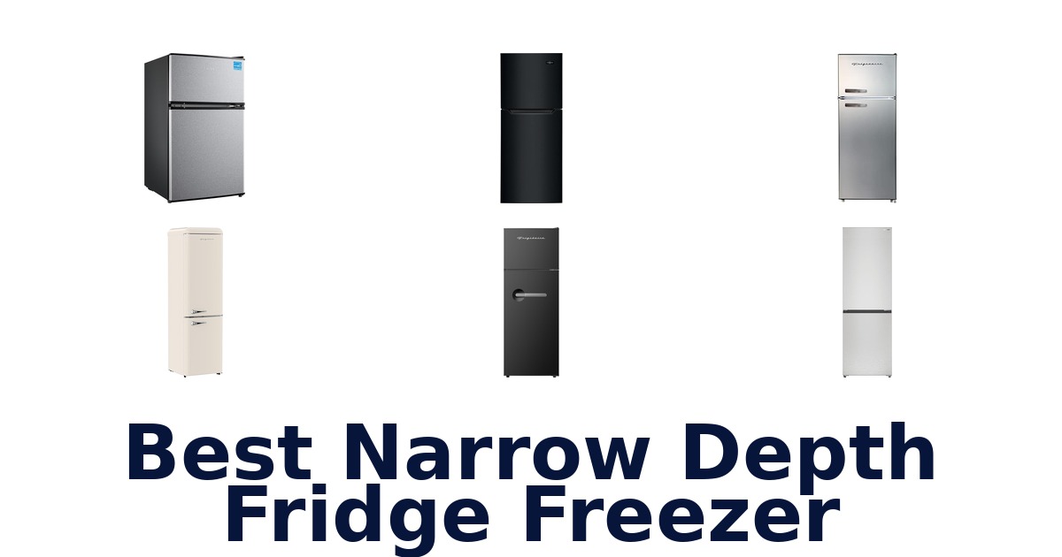 best narrow depth fridge freezer