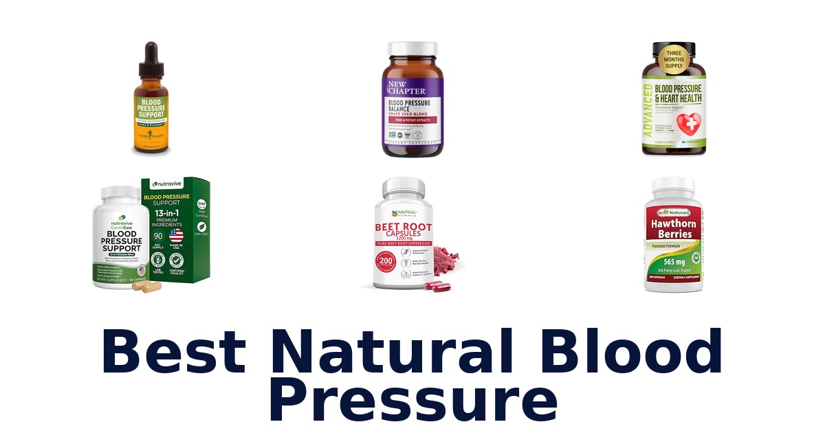 best natural blood pressure